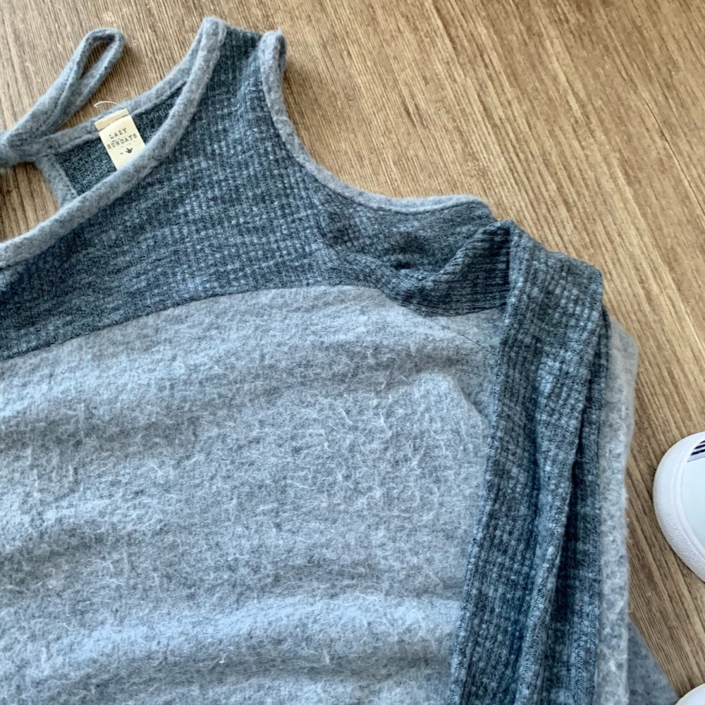 Lazy Sundays Cold Shoulder Sweater - image 7